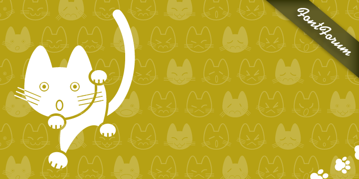 Beispiel einer Cat Cat Cat-Schriftart